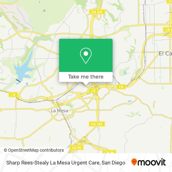 Mapa de Sharp Rees-Stealy La Mesa Urgent Care
