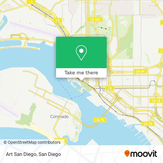 Art San Diego map