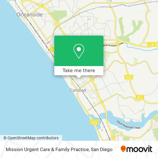 Mapa de Mission Urgent Care & Family Practice