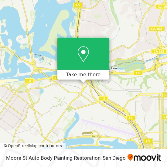 Moore St Auto Body Painting Restoration map