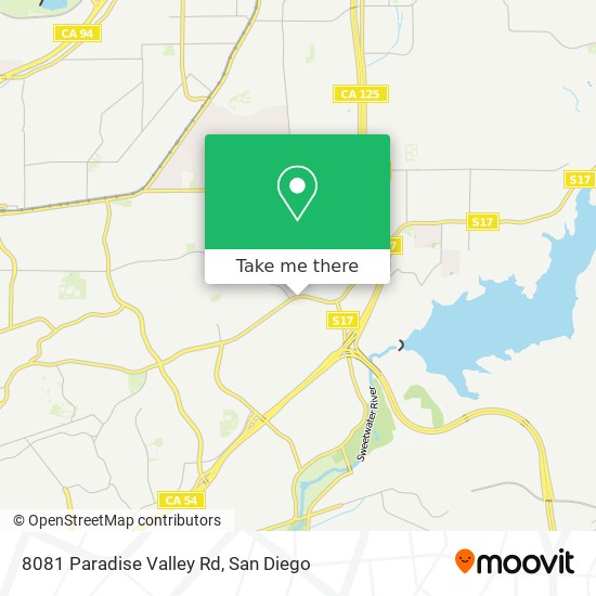 Mapa de 8081 Paradise Valley Rd