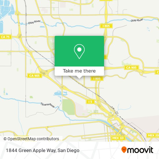 1844 Green Apple Way map