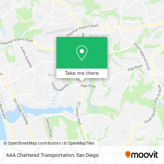 AAA Chartered Transportation map