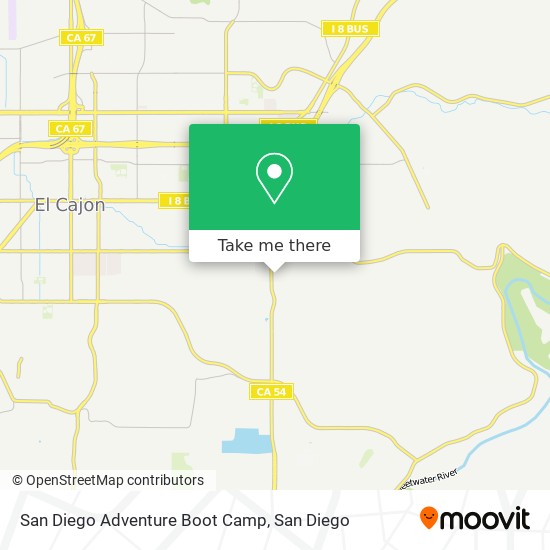 San Diego Adventure Boot Camp map