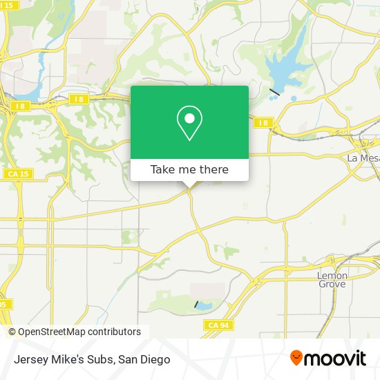 Mapa de Jersey Mike's Subs