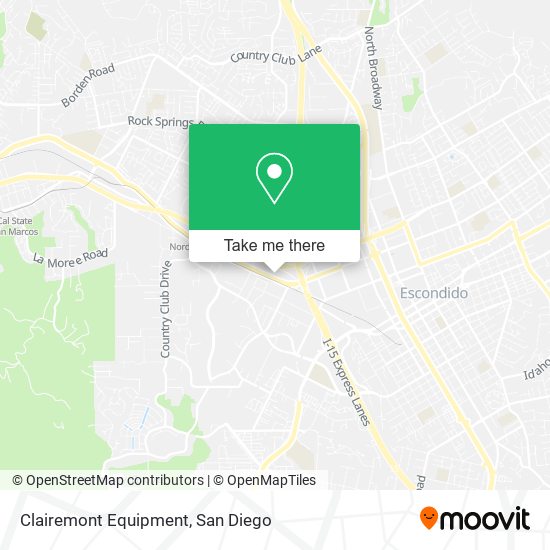 Clairemont Equipment map