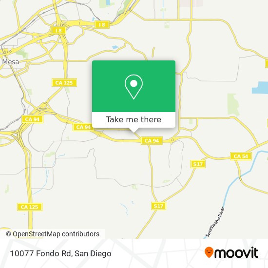 Mapa de 10077 Fondo Rd