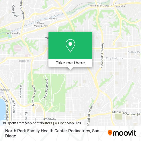 Mapa de North Park Family Health Center Pediactrics