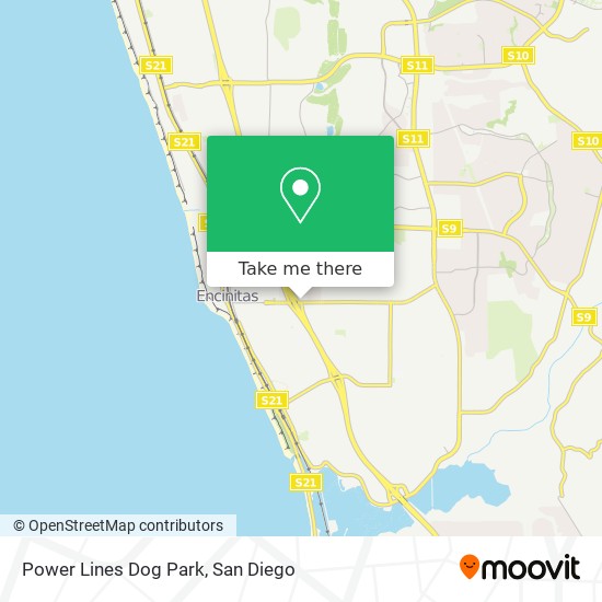 Power Lines Dog Park map