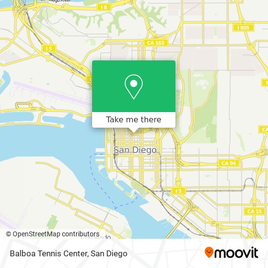 Mapa de Balboa Tennis Center