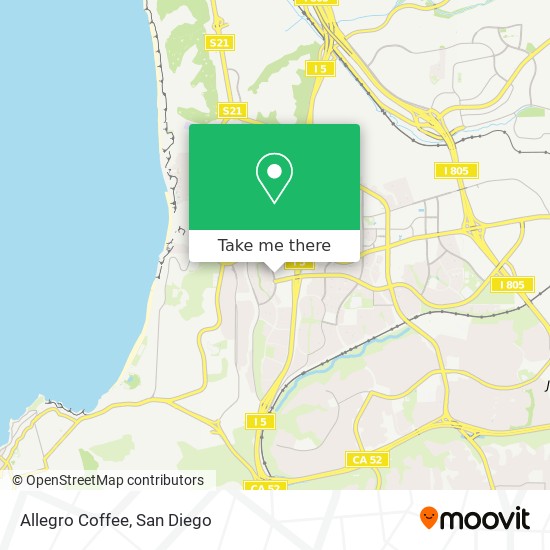 Mapa de Allegro Coffee