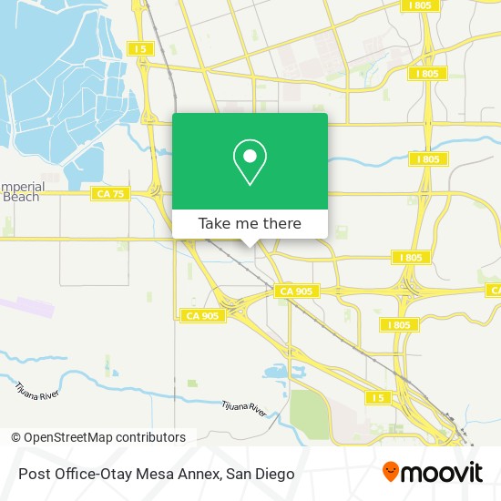 Mapa de Post Office-Otay Mesa Annex