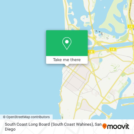 South Coast Long Board (South Coast Wahines) map