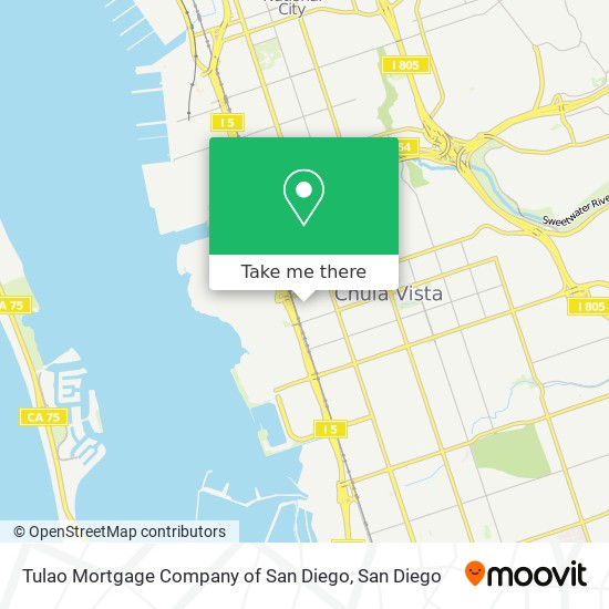 Tulao Mortgage Company of San Diego map