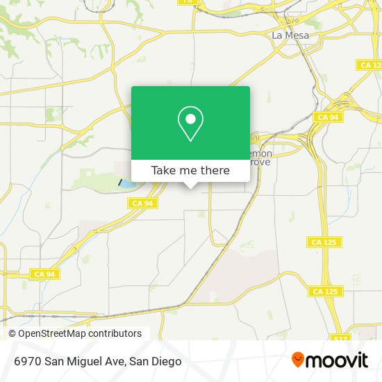 Mapa de 6970 San Miguel Ave