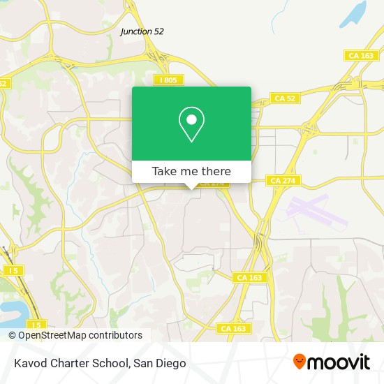 Kavod Charter School map