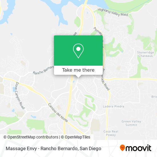 Mapa de Massage Envy - Rancho Bernardo