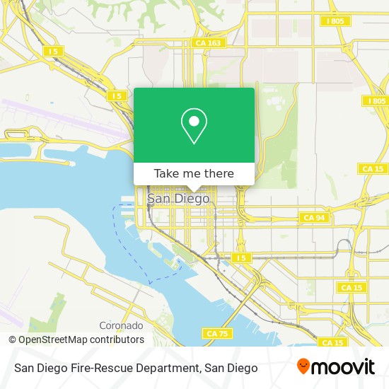 Mapa de San Diego Fire-Rescue Department