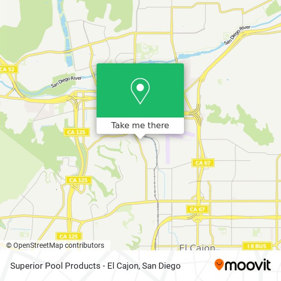 Superior Pool Products - El Cajon map