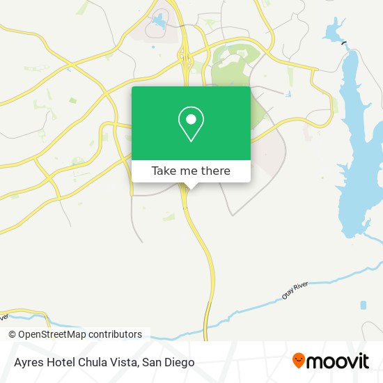Ayres Hotel Chula Vista map