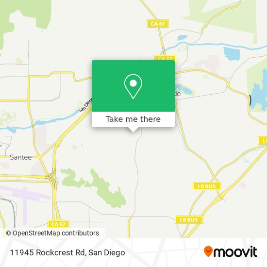 11945 Rockcrest Rd map