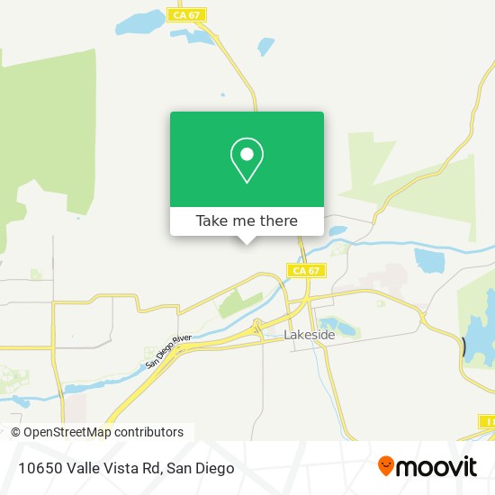 Mapa de 10650 Valle Vista Rd