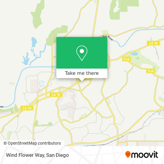 Wind Flower Way map