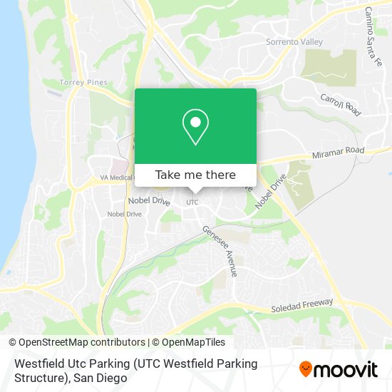 Mapa de Westfield Utc Parking (UTC Westfield Parking Structure)