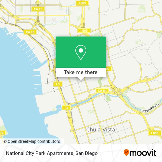 Mapa de National City Park Apartments