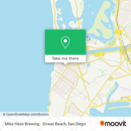 Mike Hess Brewing - Ocean Beach map
