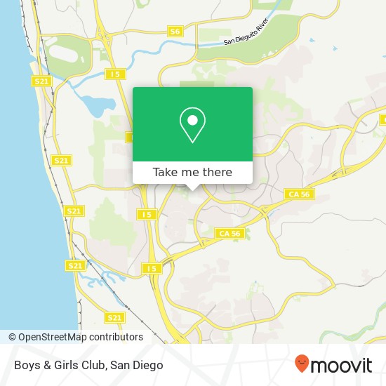 Mapa de Boys & Girls Club