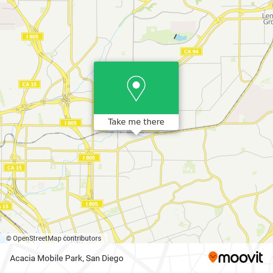Mapa de Acacia Mobile Park