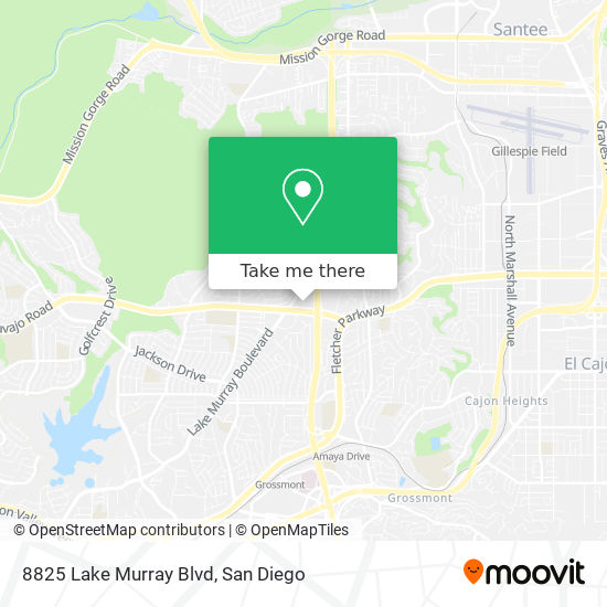 Mapa de 8825 Lake Murray Blvd