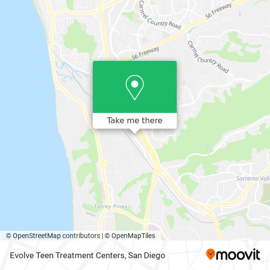 Evolve Teen Treatment Centers map