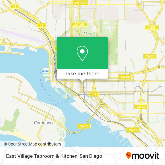 Mapa de East Village Taproom & Kitchen