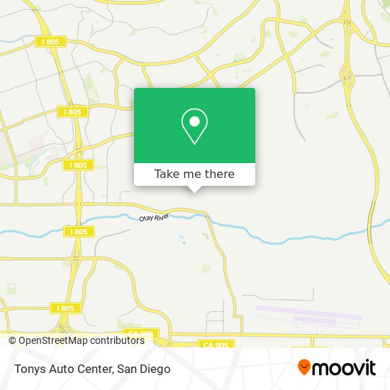 Mapa de Tonys Auto Center