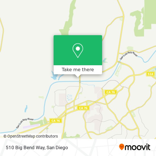 510 Big Bend Way map