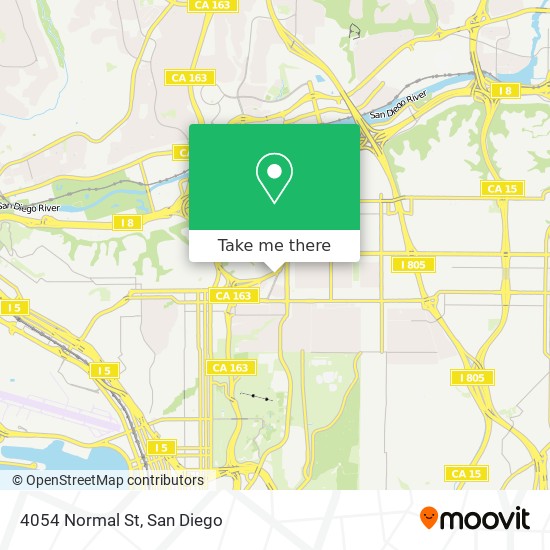 Mapa de 4054 Normal St