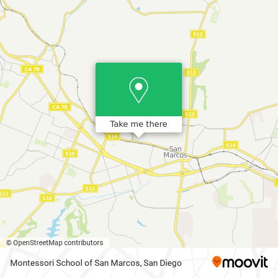 Mapa de Montessori School of San Marcos