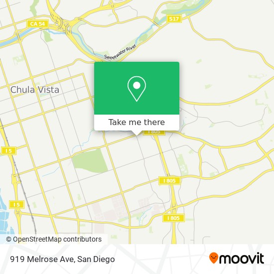 Mapa de 919 Melrose Ave