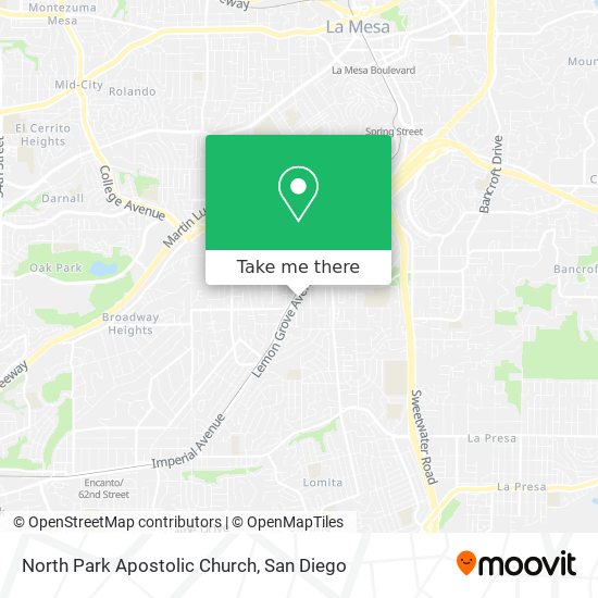 North Park Apostolic Church map