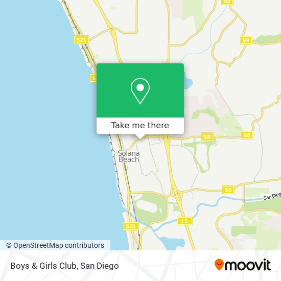 Mapa de Boys & Girls Club