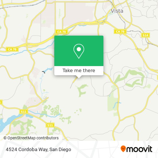 Mapa de 4524 Cordoba Way