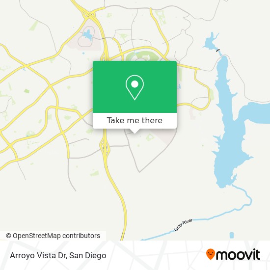 Arroyo Vista Dr map