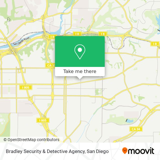 Mapa de Bradley Security & Detective Agency
