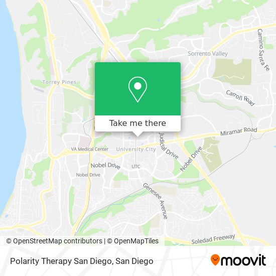 Polarity Therapy San Diego map