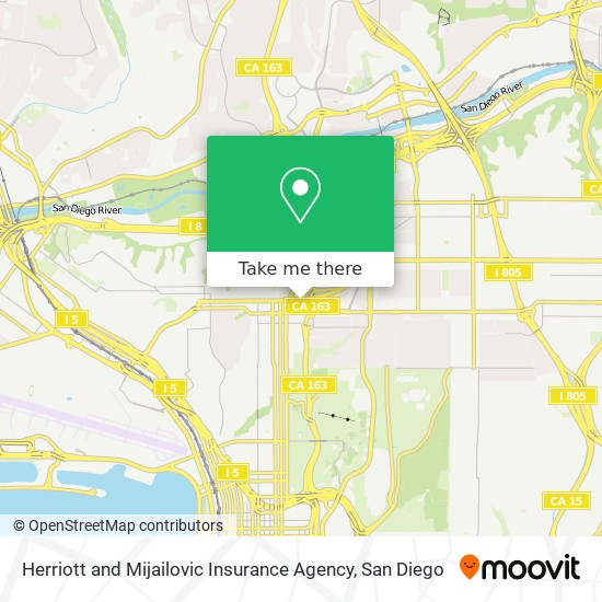 Mapa de Herriott and Mijailovic Insurance Agency