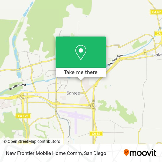 New Frontier Mobile Home Comm map