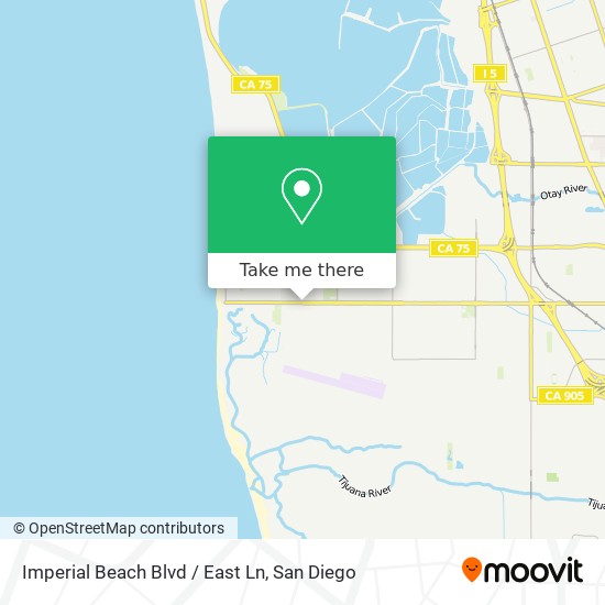 Mapa de Imperial Beach Blvd / East Ln