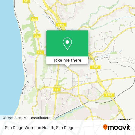 Mapa de San Diego Women's Health